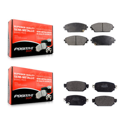 Front Rear Semi-Metallic Brake Pads Kit For 2019-2022 Mazda CX-3 KPF-100476