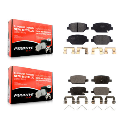 Front Rear Semi-Metallic Brake Pads Kit For Chevrolet Camaro Without Brembo Calipers KPF-100491