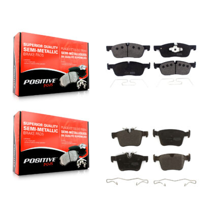 Front Rear Semi-Metallic Brake Pad Kit For Land Rover Jaguar F-Pace Discovery Sport Range KPF-100505