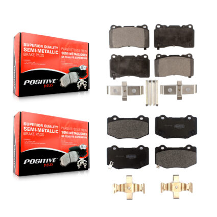 Front Rear Semi-Metallic Brake Pads Kit For Chevrolet Corvette Stingray KPF-100513