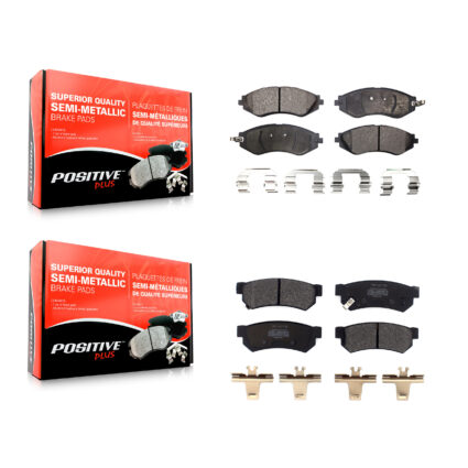 Front Rear Semi-Metallic Brake Pads Kit For Chevrolet Spark EV KPF-100514