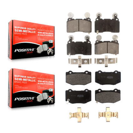 Front Rear Semi-Metallic Brake Pads Kit For Chevrolet Corvette Camaro KPF-100522