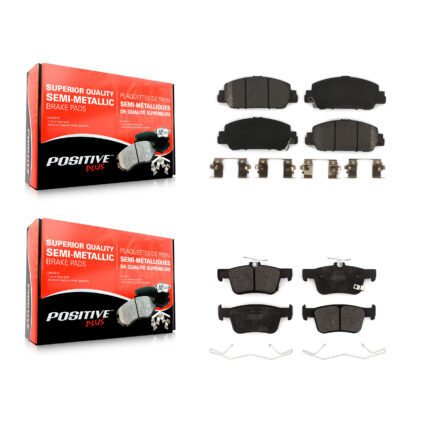 Front Rear Semi-Metallic Brake Pads Kit For Honda Accord KPF-100526