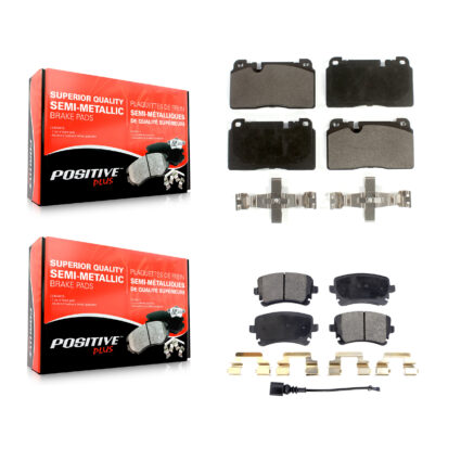 Front Rear Semi-Metallic Brake Pads Kit For 2016 Audi Q5 FLEX engine KPF-100527