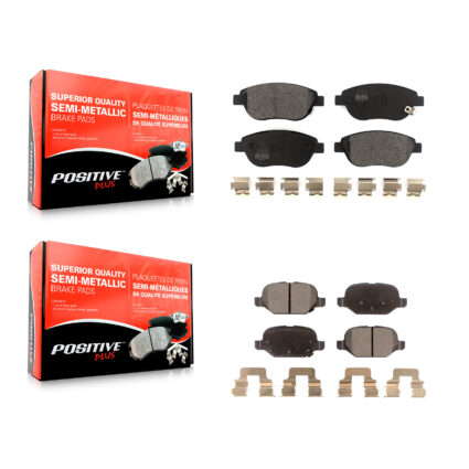 Front Rear Semi-Metallic Brake Pads Kit For Fiat 500 KPF-100528