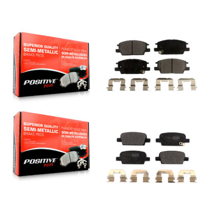 Front Rear Semi-Metallic Brake Pads Kit For Chevrolet Malibu With Manual Parking KPF-100537