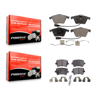 Front Rear Semi-Metallic Brake Pads Kit For Audi A4 Quattro Volkswagen Passat CC A6 TT A3 KPF-100549