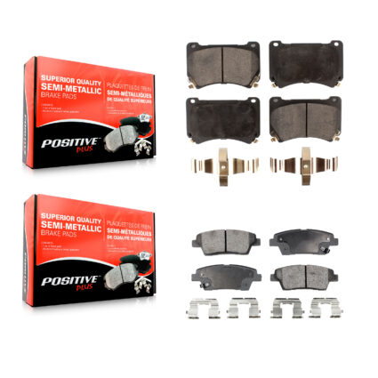 Front Rear Semi-Metallic Brake Pads Kit For Hyundai Genesis KPF-100552