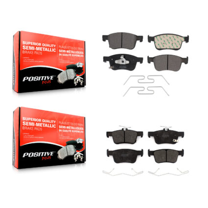 Front Rear Semi-Metallic Brake Pads Kit For Honda Civic Accord KPF-100562