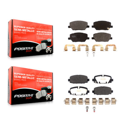 Front Rear Semi-Metallic Brake Pads Kit For 2018-2023 Jeep Compass KPF-100563