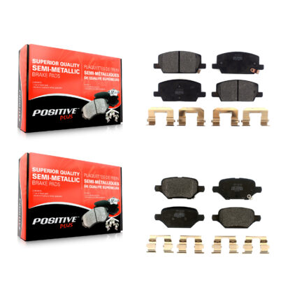 Front Rear Semi-Metallic Brake Pads Kit For 2018-2022 Buick Encore Chevrolet Trax KPF-100564