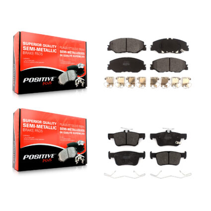 Front Rear Semi-Metallic Brake Pads Kit For 2019-2022 Honda Insight KPF-100565