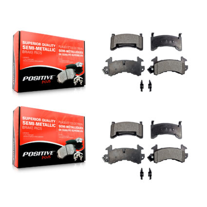 Front Rear Semi-Metallic Brake Pads Kit For Chevrolet Camaro Pontiac Firebird Cadillac KPF-100570