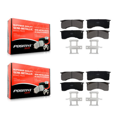 Front Rear Semi-Metallic Brake Pad Kit For IC Corporation International CE School Bus 268 KPF-100572