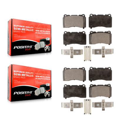 Front Rear Semi-Metallic Brake Pads Kit For 2005-2006 Ford GT KPF-100576