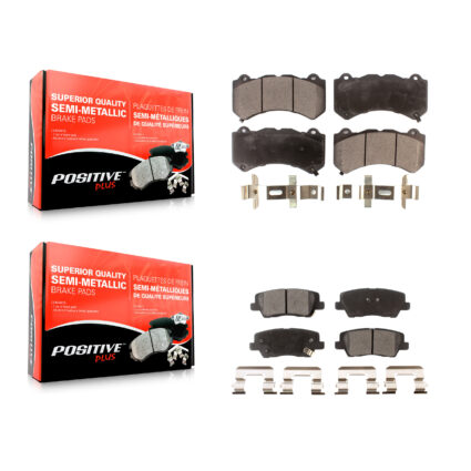 Front Rear Semi-Metallic Brake Pads Kit For Cadillac CTS KPF-100585