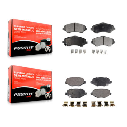 Front Rear Semi-Metallic Brake Pads Kit For Dodge Grand Caravan Chrysler Town & Country KPF-100597