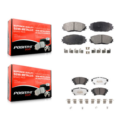 Front Rear Semi-Metallic Brake Pads Kit For 19 Toyota Corolla With Electric Parking KPF-100613
