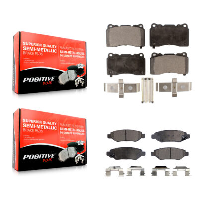 Front Rear Semi-Metallic Brake Pads Kit For Cadillac CTS With Brembo Calipers KPF-100619