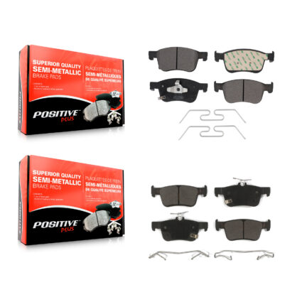 Front Rear Semi-Metallic Brake Pads Kit For 2023-2024 Honda Accord Acura Integra KPF-100649