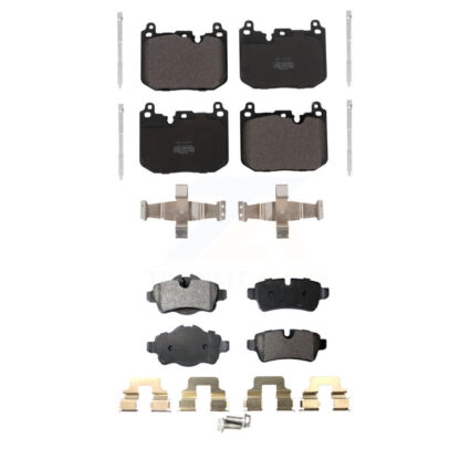 Front Rear Semi-Metallic Brake Pad Kit For 2015 Mini Cooper S/John Works with 1.6L KPF-100652