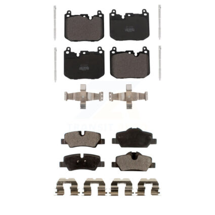 Front Rear Semi-Metallic Brake Pad Kit For 2015 Mini Cooper S/John Works with 2.0L KPF-100653