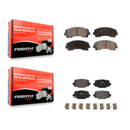 Front Rear Semi-Metallic Brake Pads Kit For INFINITI QX50 QX55 KPF-100657