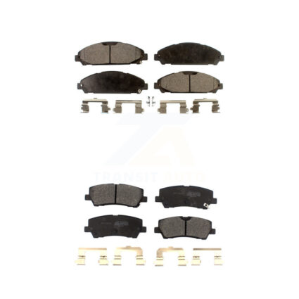 Front Rear Semi-Metallic Brake Pads Kit For 2021 Ford Mustang 5.0L KPF-100659