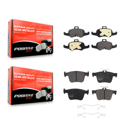 Front Rear Semi-Metallic Brake Pads Kit For 2016-2019 Audi TTS Quattro KPF-100666