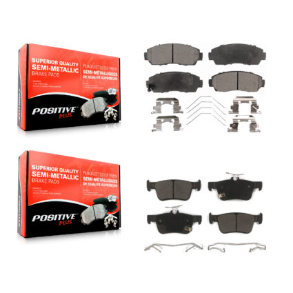 Front Rear Semi-Metallic Brake Pads Kit For 2019-2021 Acura RDX KPF-100669