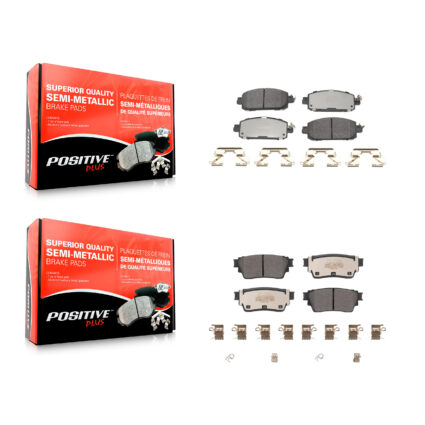 Front Rear Semi-Metallic Brake Pads Kit For 2021-2023 Nissan Kicks Disc rear brakes KPF-100712