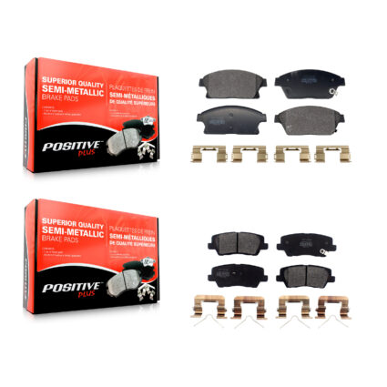 Front Rear Semi-Metallic Brake Pads Kit For Cadillac ATS KPF-100716