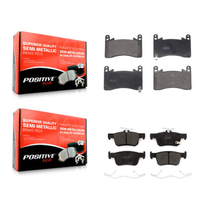 Front Rear Semi-Metallic Brake Pads Kit For 2021-2023 Acura TLX 3.0L KPF-100722