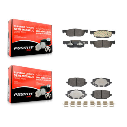 Front Rear Semi-Metallic Brake Pads Kit For 2022-2024 Acura MDX 3.5L KPF-100723