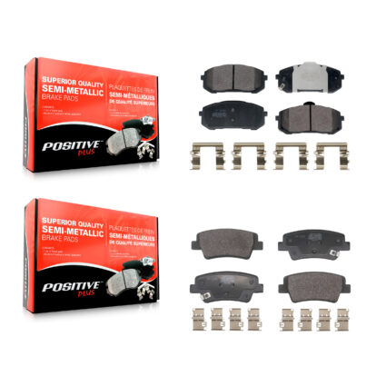 Front Rear Semi-Metallic Brake Pads Kit For Hyundai Elantra With Manual Parking KPF-100726