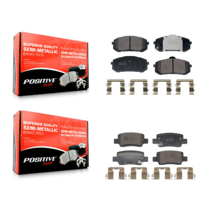 Front Rear Semi-Metallic Brake Pads Kit For Hyundai Elantra With Electric Parking KPF-100727