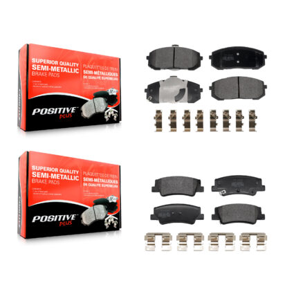 Front Rear Semi-Metallic Brake Pads Kit For Hyundai Sonata Kia K5 KPF-100728