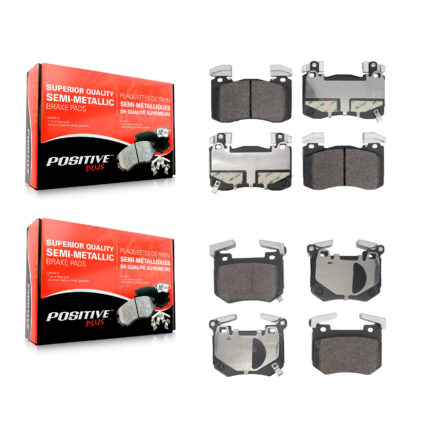 Front Rear Semi-Metallic Brake Pads Kit For Genesis G70 Kia Stinger KPF-100734