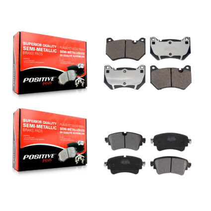 Front Rear Semi-Metallic Brake Pads Kit For 2018-2019 Audi Q5 With Brembo Calipers KPF-100735