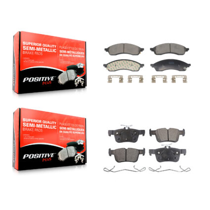 Front Rear Semi-Metallic Brake Pads Kit For Ford Edge Lincoln Nautilus KPF-100746