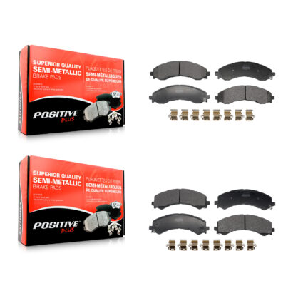 Front Rear Semi-Metallic Brake Pads Kit For GMC Chevrolet Savana 2500 Express 3500 4500 KPF-100753