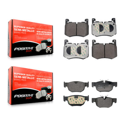 Front Rear Semi-Metallic Brake Pads Kit For Jaguar F-Pace Land Rover Range Velar KPF-100755