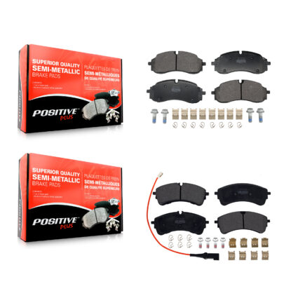 Front Rear Semi-Metallic Brake Pads Kit For Ford Transit-250 Transit-350 Transit-150 RWD KPF-100760