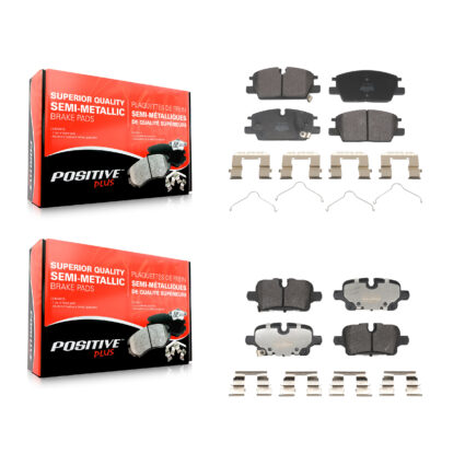 Front Rear Semi-Metallic Brake Pads Kit For Chevrolet GMC Terrain Equinox Malibu KPF-100766