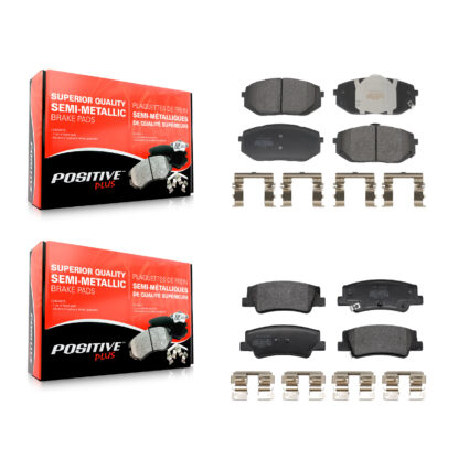 Front Rear Semi-Metallic Brake Pads Kit For Hyundai Tucson Kia Sportage KPF-100770