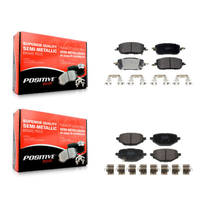 Front Rear Semi-Metallic Brake Pads Kit For 2023-2024 Mazda CX-50 KPF-100777