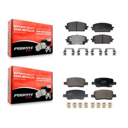 Front Rear Semi-Metallic Brake Pads Kit For Hyundai Santa Fe Kia Sorento Cruz KPF-100778