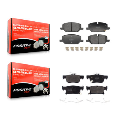 Front Rear Semi-Metallic Brake Pad Kit For 20 Buick Envision From Chassis  VIN # LS723983 KPF-100786