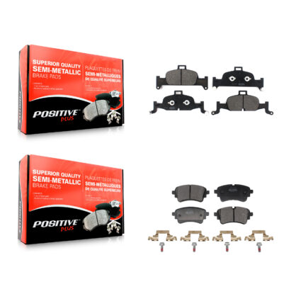 Front Rear Semi-Metallic Brake Pads Kit For Audi A4 Quattro A5 Sportback allroad A6 KPF-100789