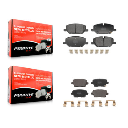 Front Rear Semi-Metallic Brake Pads Kit For Buick Envision Cadillac XT4 KPF-100791